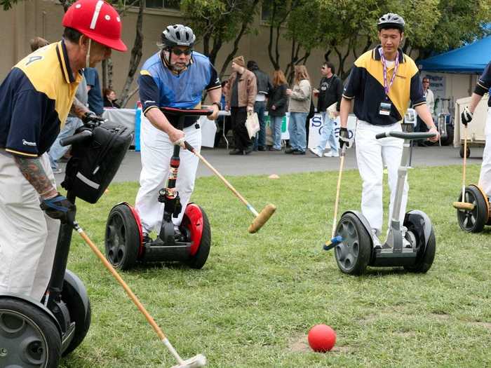 Steve Wozniak plays polo ... on a Segway