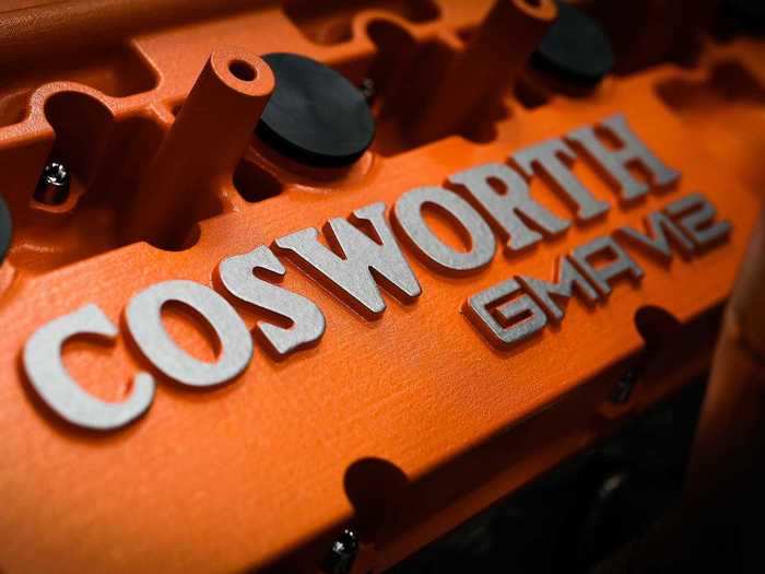 Instead of using a BMW V12 like the F1, the T.50 has a naturally aspirated V12 from British engine builder Cosworth.