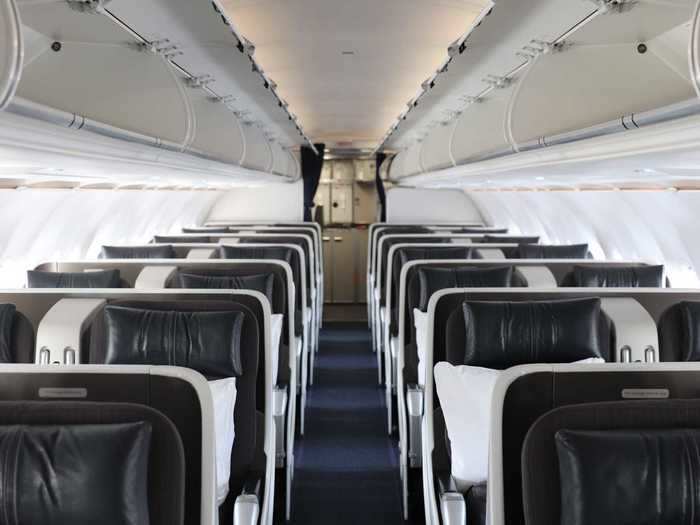 Only 32 seats make up that sole premium cabin that