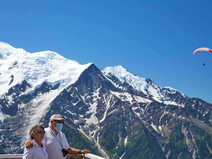 Chamonix, France, welcomed back visitors as early as May, according to local tourism site See Chamonix.