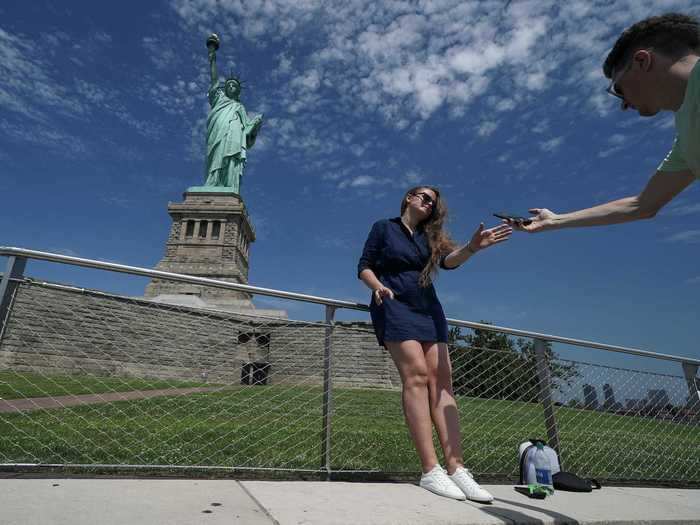 Liberty Island reopened alongside other outdoor attractions as part of Phase 4 in New York City in late July, according to CBS. Masks and social distancing are required.