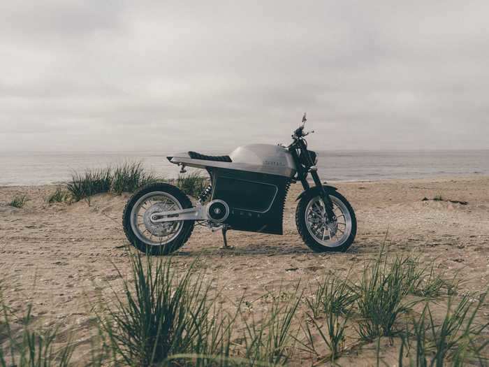 The bike combines old-school design with advanced technology and environmentally conscious materials.