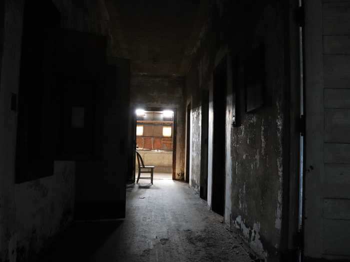 Once inside, I could immediately feel the sense of dread in the long, dark hallways.