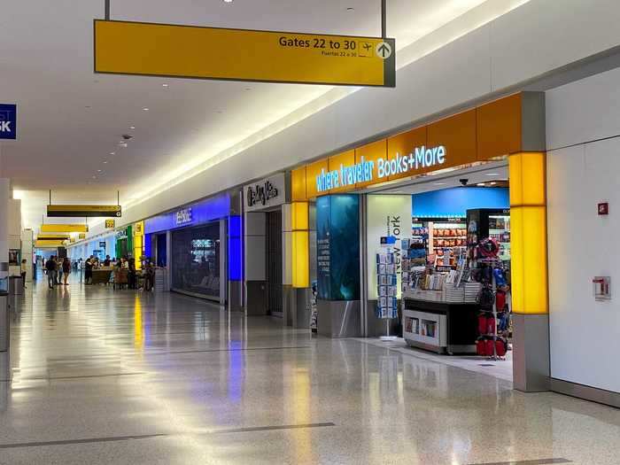 Formal dining in the terminal was largely closed with New York City still restricting indoor dinning as part of its reopening plan.