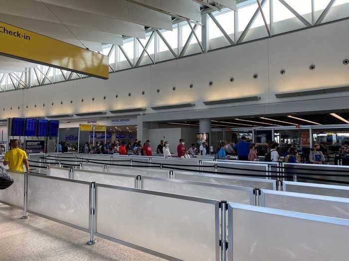 The TSA PreCheck lane was closed though all passengers with the service would be excused from removing their shoes, belts, jackets, etc.