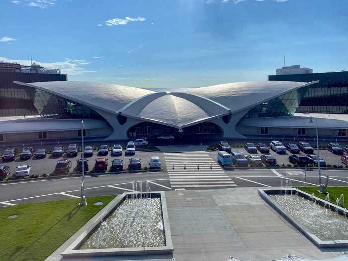 Even the windows were spotless and clear enough to get this photo of the new TWA Hotel that opened in 2019.