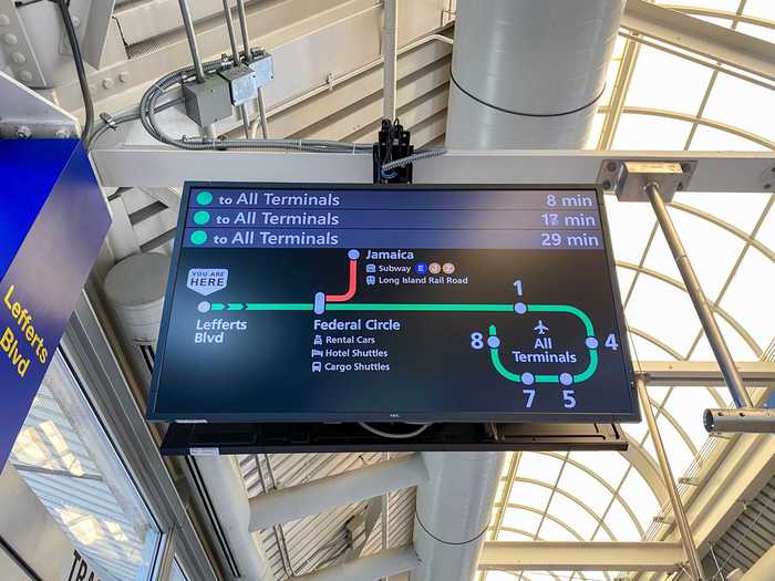 The first thing I noticed on the platform level was the AirTrain was running on a reduced schedule, with wait times in between trains averaging around 10 minutes.