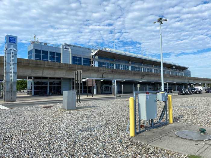 My journey through the airport began at the JFK AirTrain station for long-term parking.