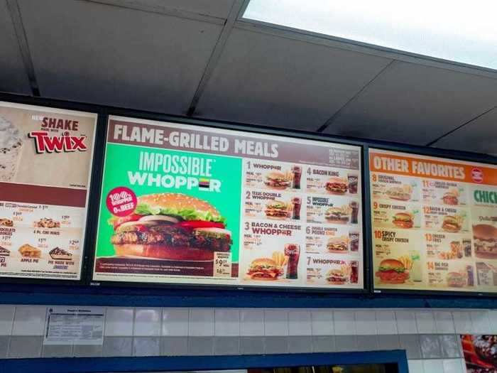 More recently, Burger King revolutionized its menu with the addition of the Impossible Whopper, a meat-free version of its iconic sandwich.