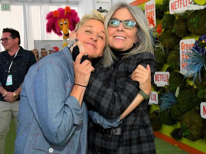 Diane Keaton said that DeGeneres "gives back to so many."