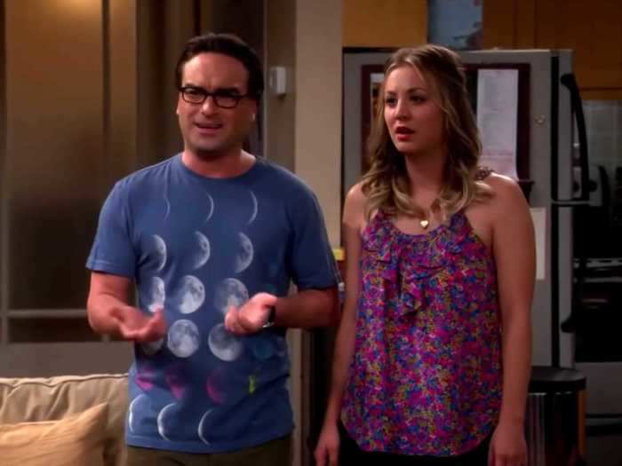 Leonard and Penny from "The Big Bang Theory" are much closer in age than the actors who portrayed them.