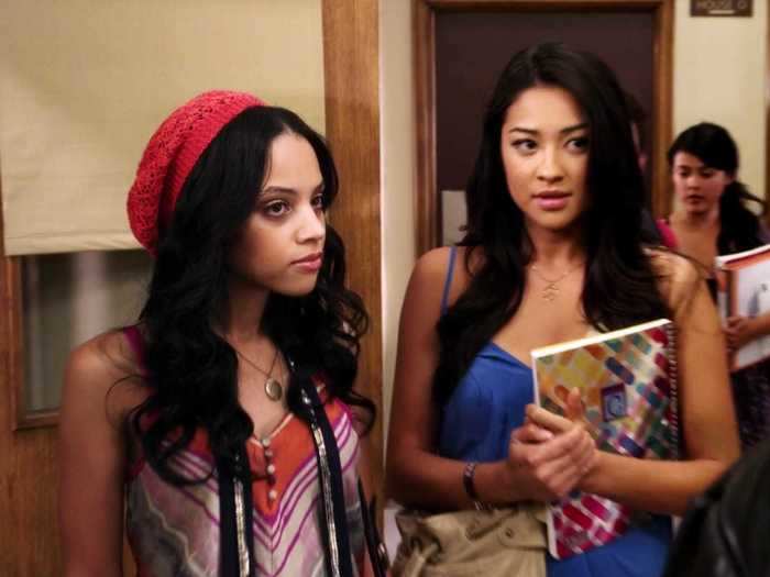 Bianca Lawson, who played Maya on "Pretty Little Liars," was actually eight years older than her on-screen love interest, Shay Mitchell.