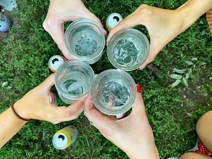 After the pain of Very Cherry, we took a break for a celebratory toast to socially distant park hangs and the first time we had seen each other beyond a screen in months.