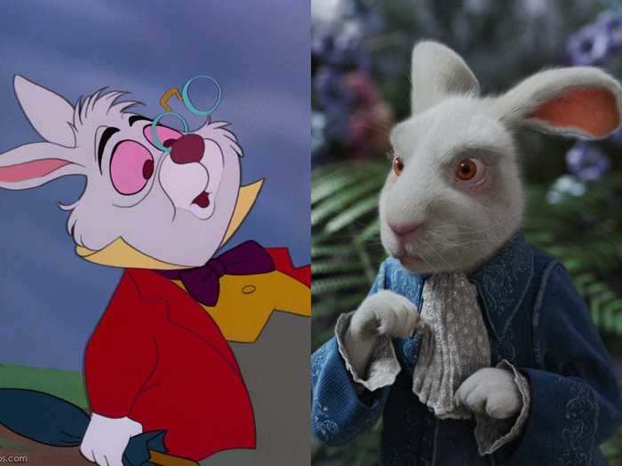 Michael Sheen voiced the harried White Rabbit.