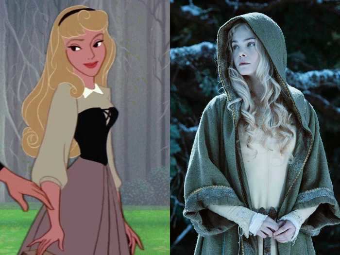 Elle Fanning played Aurora, aka Sleeping Beauty.