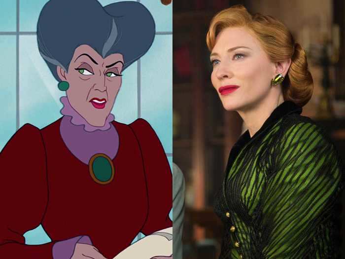 Cate Blanchett played evil stepmother Lady Tremaine.