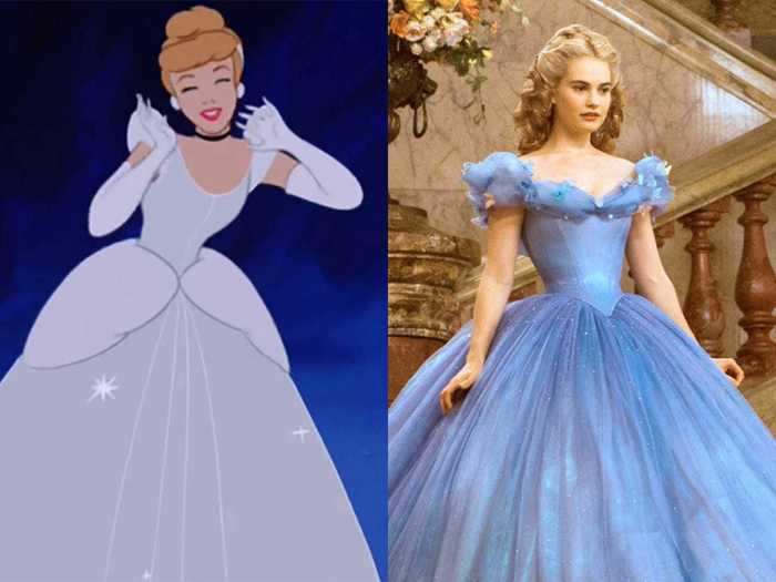 Lily James starred as Cinderella in the 2015 remake of the same name.