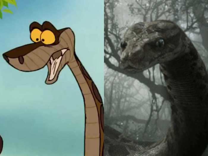 Scarlett Johansson played a gender-swapped Kaa.