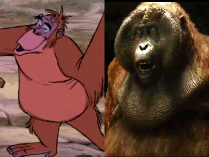 Christopher Walken played a more frightening version of King Louie.