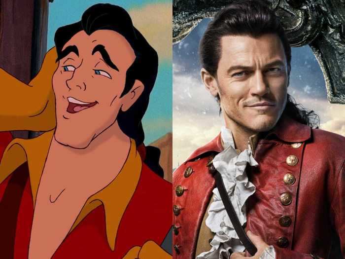 The villainous — and comically vain — Gaston was played by Luke Evans.