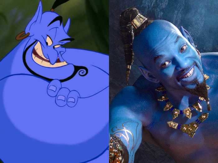 Will Smith had giant shoes to fill in his role as the Genie.