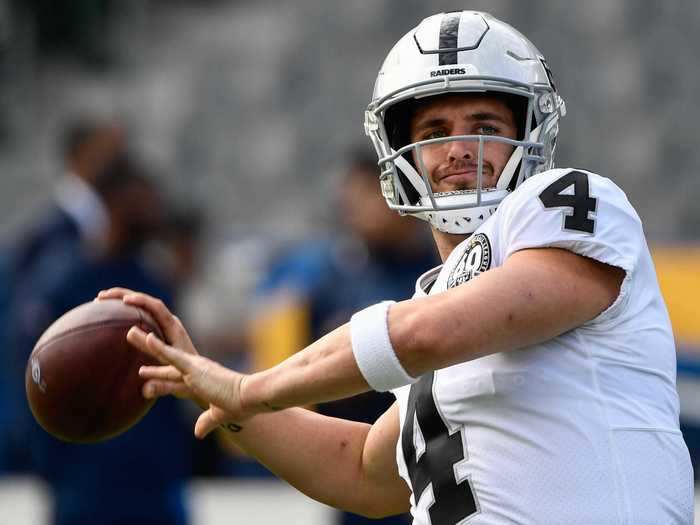 39. Derek Carr — $20,833 per minute