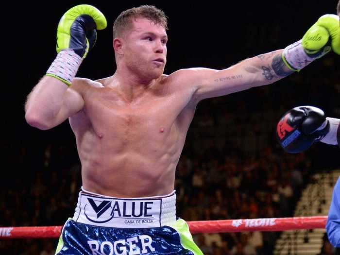 3. Canelo Álvarez — $1,060,606 per minute