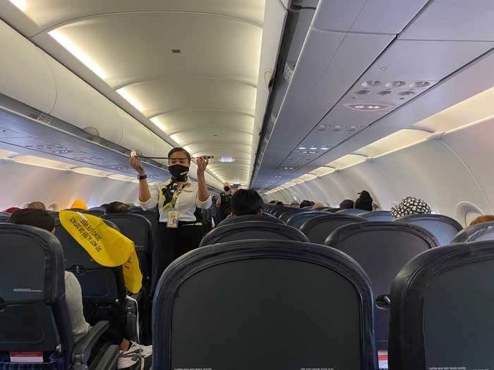 The cabin crew was the most impressive part of the flight as not only were they incredibly kind and attentive but took it upon themselves to move passengers around to create more space.