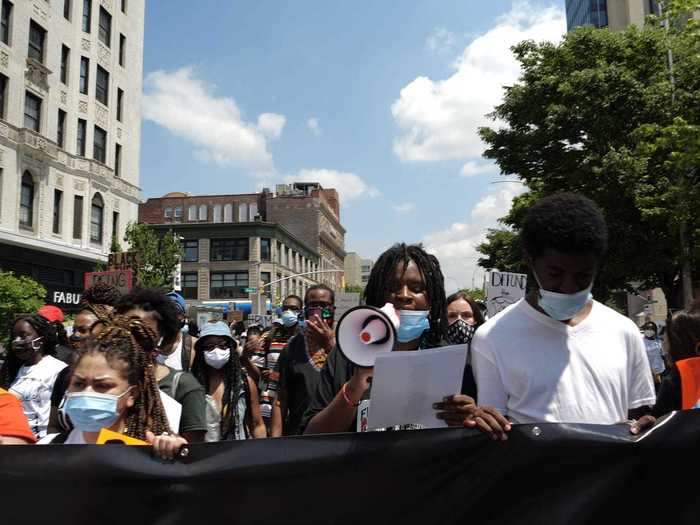 Tennille Newbold, 26, organized a Juneteenth march from Harlem to Central Park in Manhattan. For her, peaceful protest is a way to process the incomprehensible.