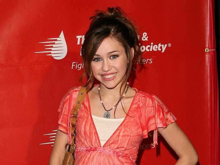 While she was starring on the Disney Channel, Cyrus started a YouTube channel with her friend Mandy Jiroux.