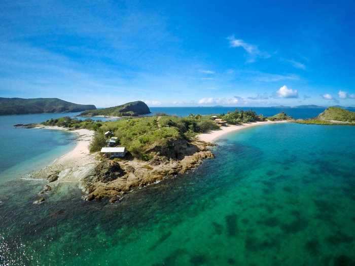 As part of its sustainability initiative, Pumpkin Island makes use of wind and solar power, in addition to having a system that transforms rainwater into drinking water.