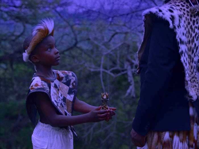 The film draws a connection between Black youth and ancient royalty.