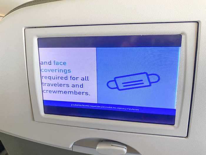 The audio was not working on the in-flight entertainment – which frequently happens with JetBlue