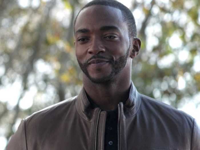 Anthony Mackie stared as Sam Wilson/Falcon in "Endgame."