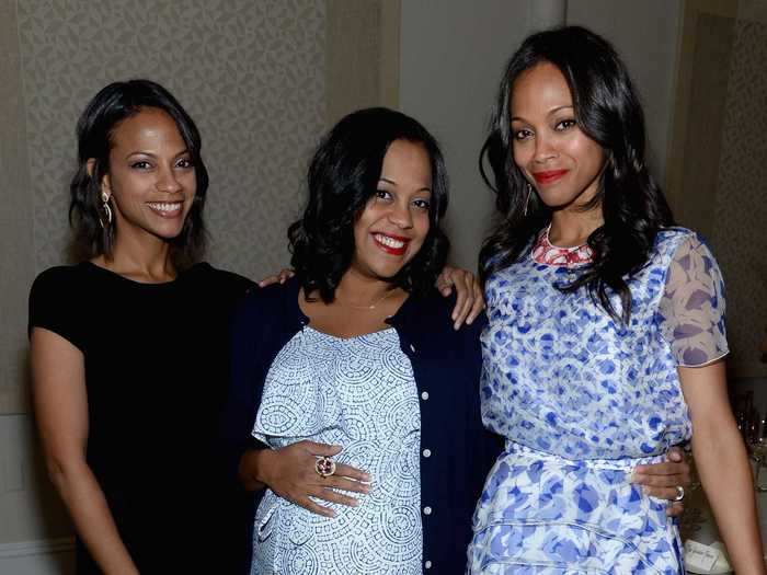 Zoe Saldana and her two sisters launched a company together.