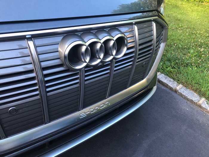 More almost-invisible e-tron badging appears beneath the famous four rings, a reminder that this vehicle has Audi