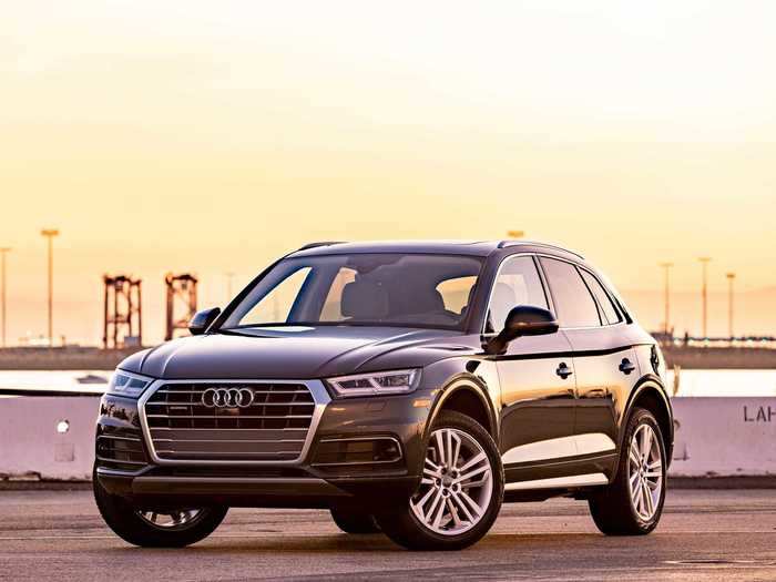 The e-tron is slightly larger than the Audi Q5, the marque