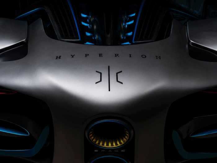 Hyperion says the interior features a gigantic, 98-inch interface screen, and there