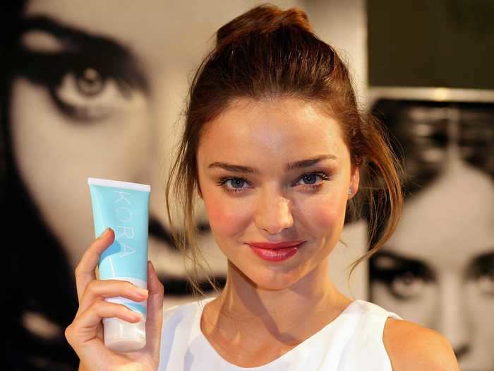 Miranda Kerr is the founder and CEO of skincare and beauty company Kora Organics.