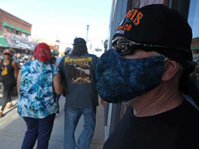 Some attendees opted not to wear masks, even when social distancing wasn