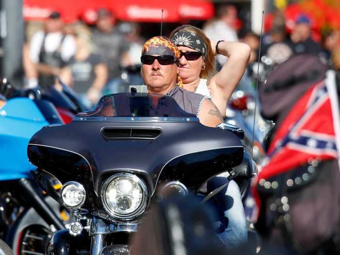 Every year up to three quarters of a million bikers ride through the scenic Black Hills to Sturgis, South Dakota, for its annual motorcycle rally.