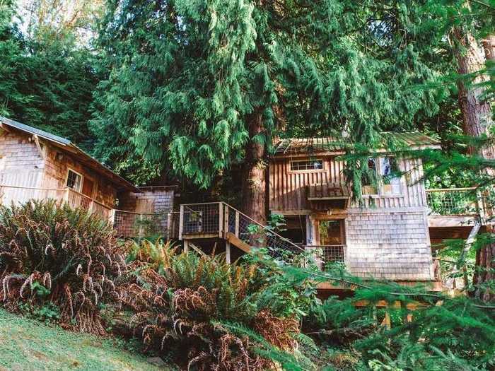 Beachfront Puget Sound tree house in Vashon Island, Washington, $199