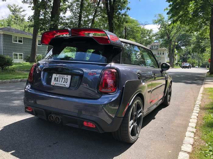 The intricate dual-wing dominates the JCW GP