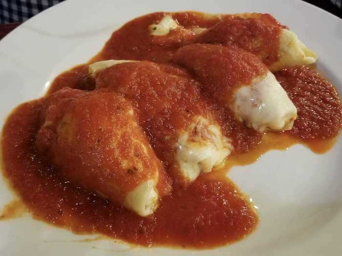 Stuffed pasta shells are sometimes made with leftover ingredients.