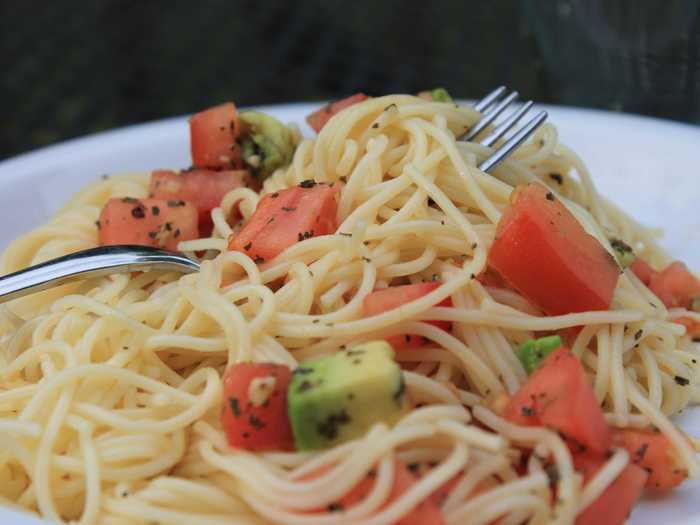 Angel hair pasta is prone to being mushy.