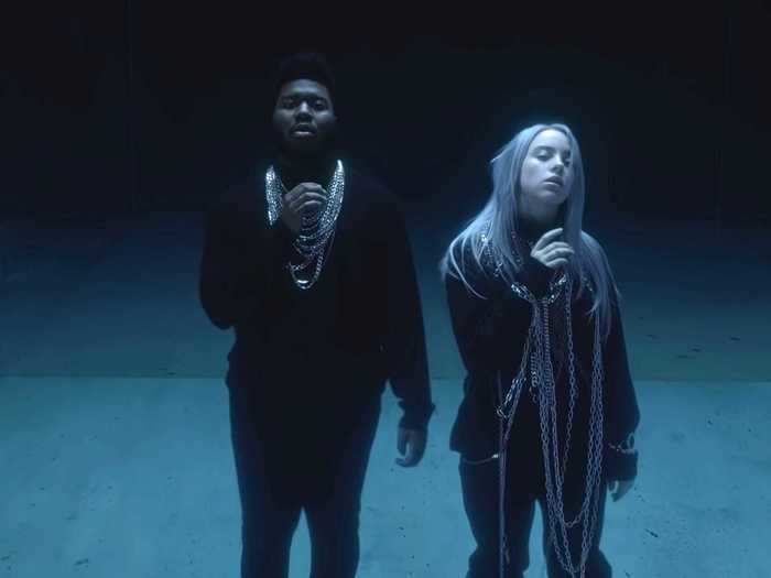 26. Eilish collaborated with Khalid on the song "Lovely."