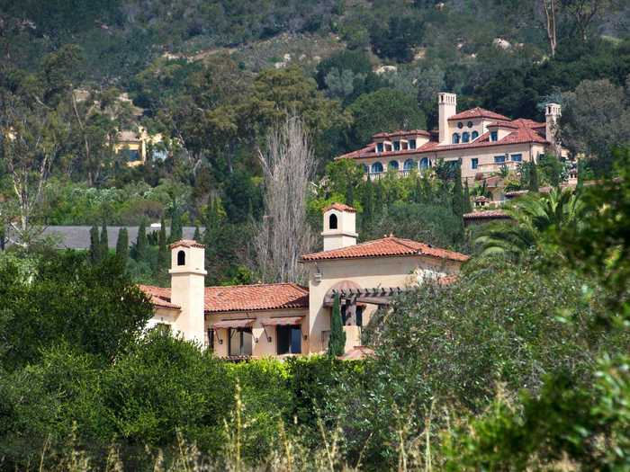 The homes, often designed in Mediterranean or Colonial Revival architectural style, sit up in the hillside or at the ocean