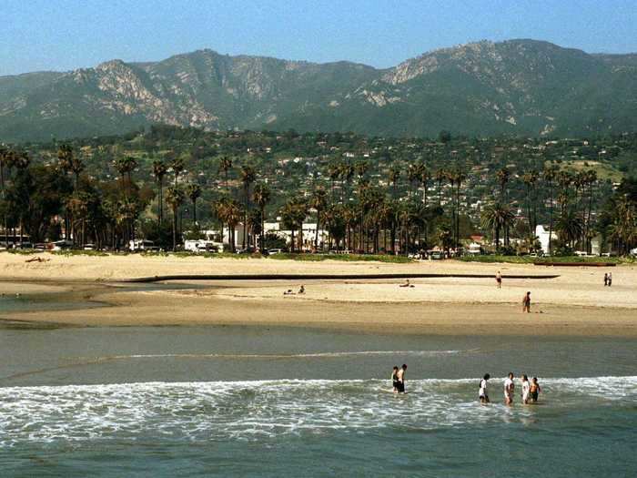 But sandwiched between the Santa Ynez Mountains and the Pacific Ocean, the whole county has attracted the American glitterati. It