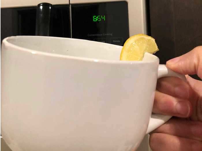 Drinking lemon water every morning helped me to establish a routine.