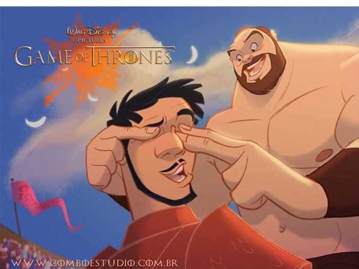 And this is 100% more wholesome than what actually happened between the Mountain and Oberyn Martell.